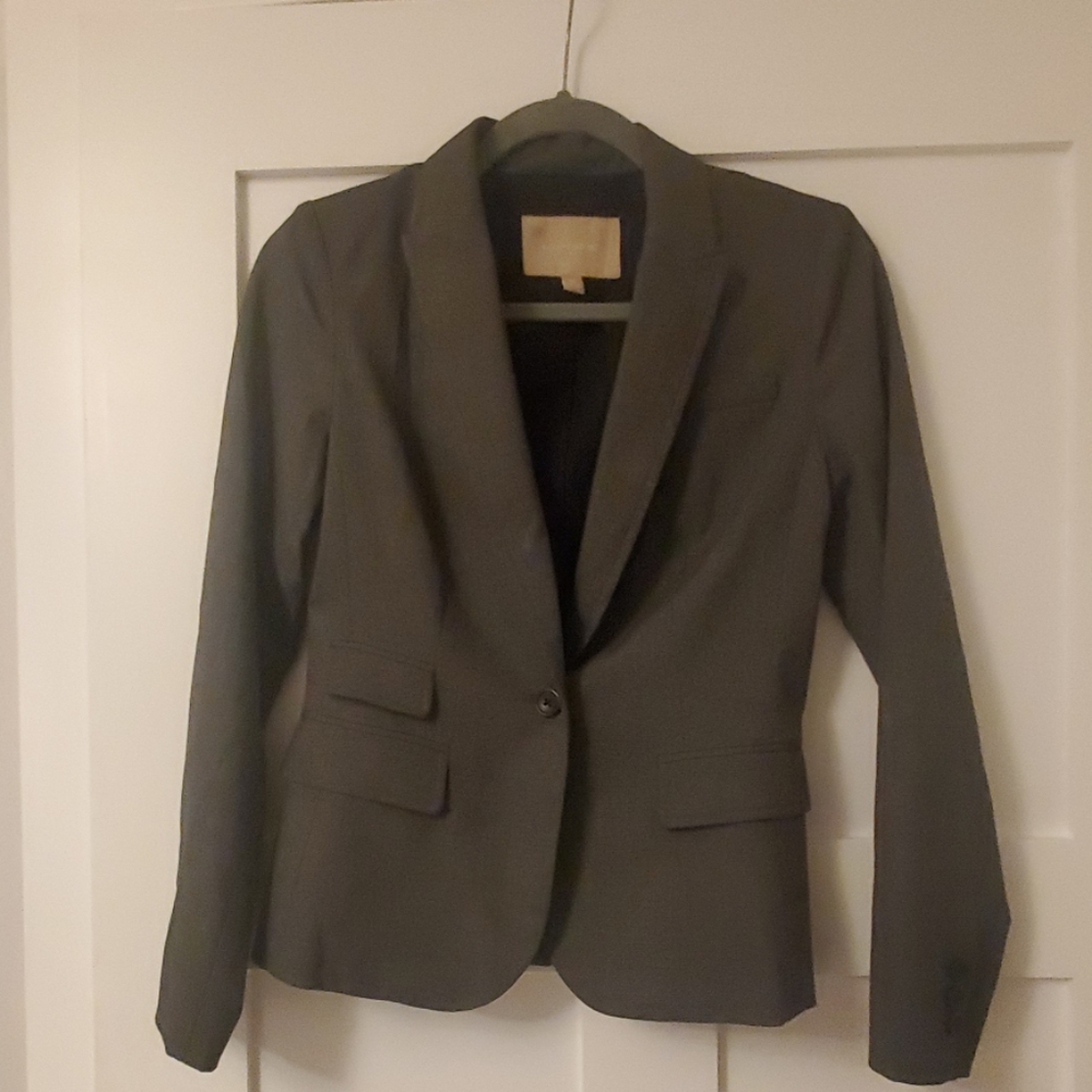 dark grey banana republic blazer